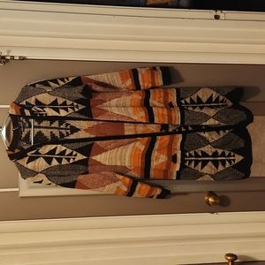 Beautiful hooded cardigan duster juniors large